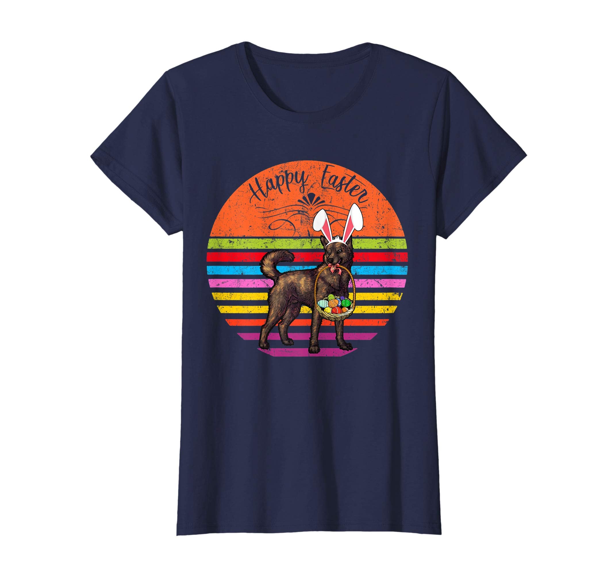 Vintage Kai Inu Dog Easter Eggs Basket T Shirt