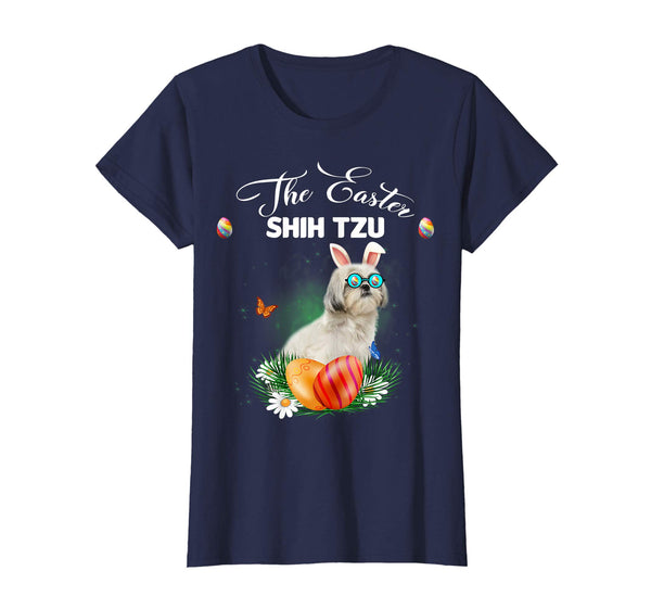 Shih Tzu Bunny Easter Day Dog Gifts T-Shirt