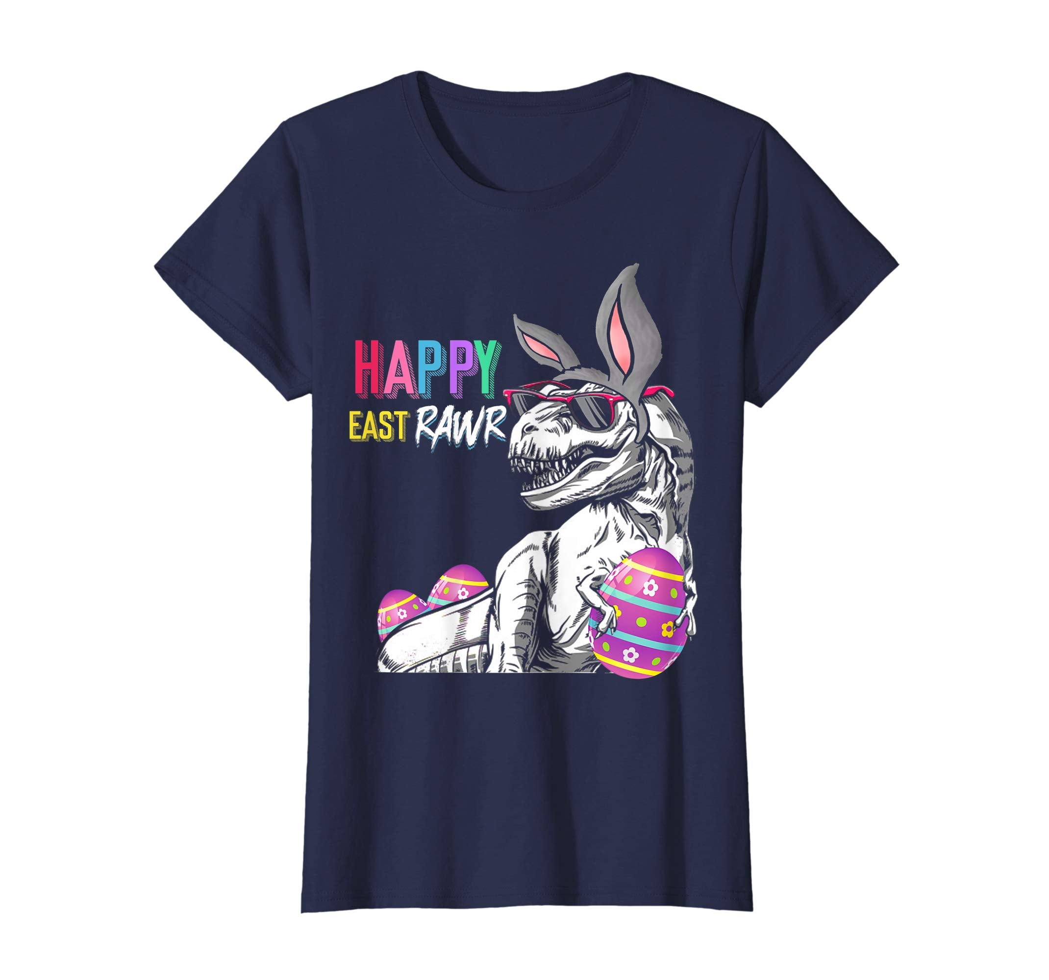 Happy Eastrawr T-rex Dinosaur Easter Bunny Egg T-shirt Gift