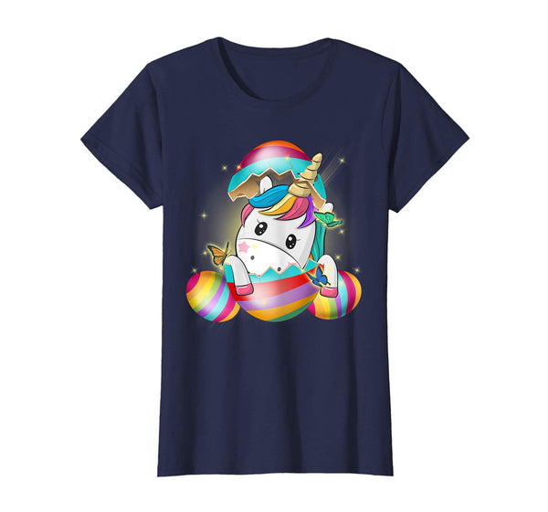 Funny Cute Unicorn Easter Eggs Shirt Happy Easter Day Tee