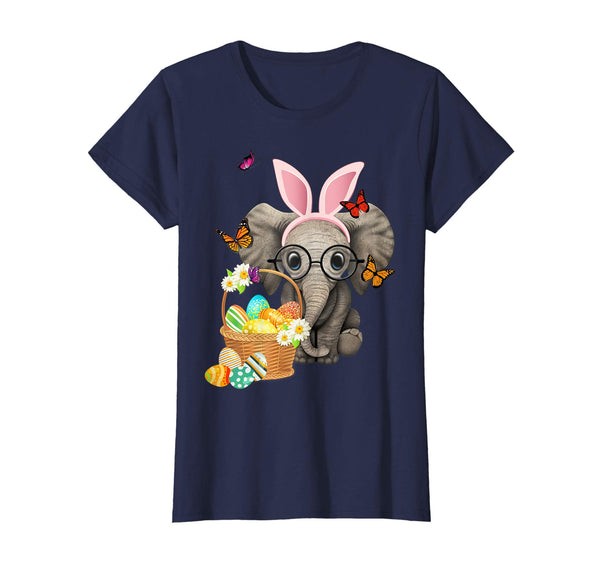 Funny Elephant Bunny Hat Rabbit Easter Eggs Shirt