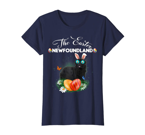 Newfoundland Bunny Easter Day Dog Gifts T-Shirt