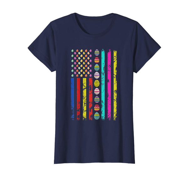 American Flag Easter Day T-shirt Easter Eggs Outfit