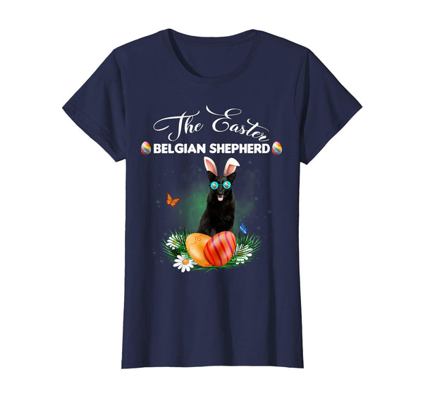 Belgian Shepherd Bunny Easter Day Dog Gifts T-Shirt