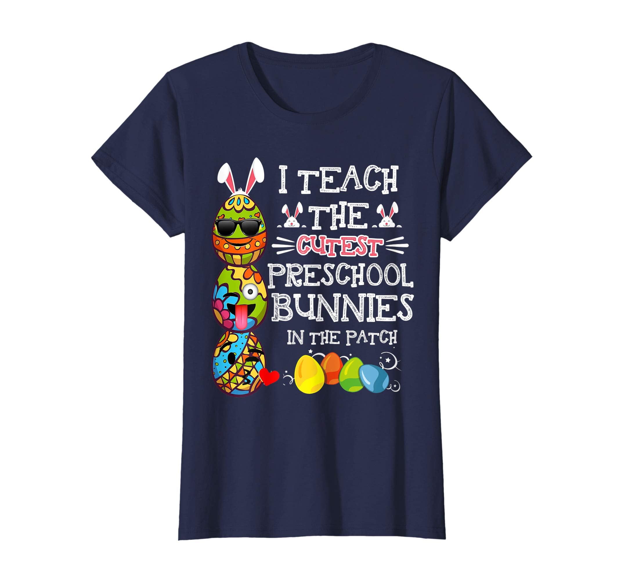 Easter Preschool Teacher T Shirt Easter Egg Emoji Shirt