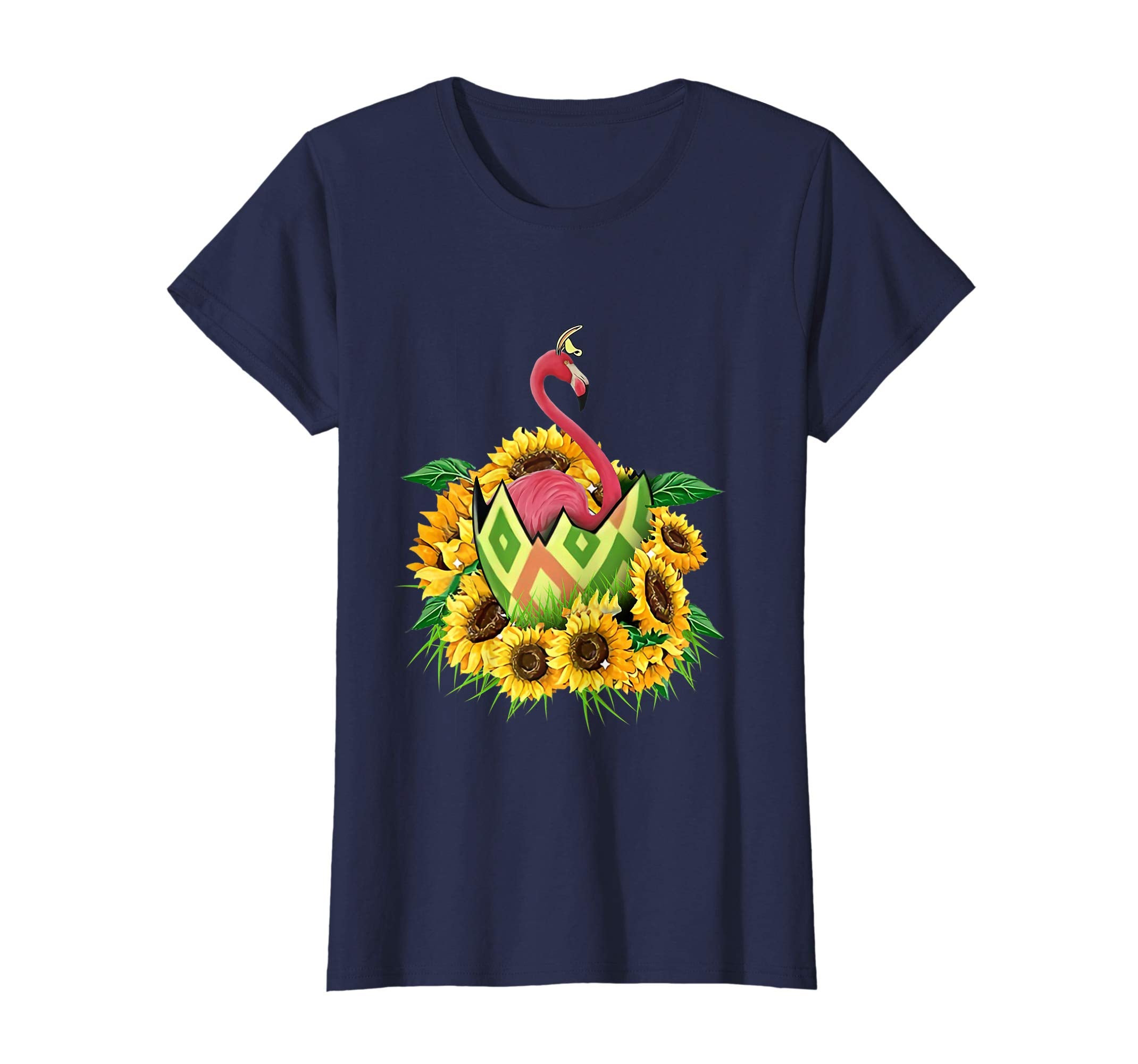 flamingo sunflower easter shirt