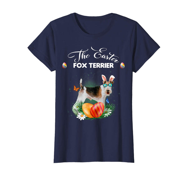 Fox Terrier Bunny Easter Day Dog Gifts T-Shirt