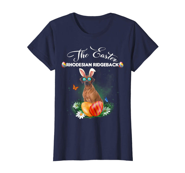 Rhodesian Ridgeback Bunny Easter Day Dog Gifts T-Shirt