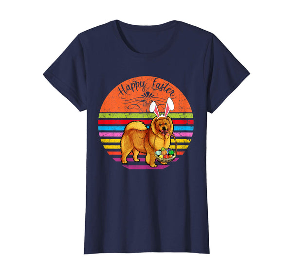 Vintage Chow Chow Dog Easter Eggs Basket T Shirt
