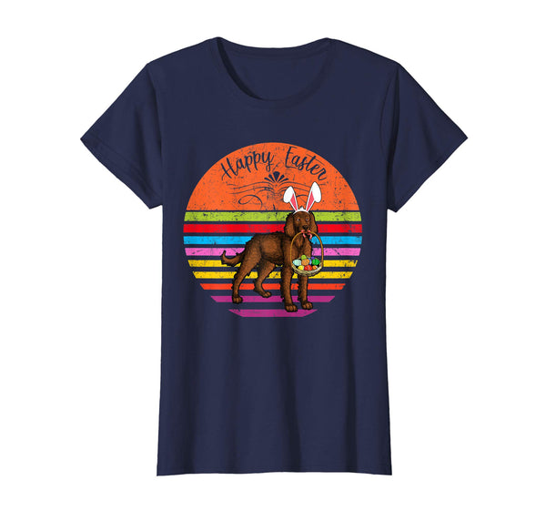 Vintage American Water Spaniel Dog Easter Eggs Basket Shirt