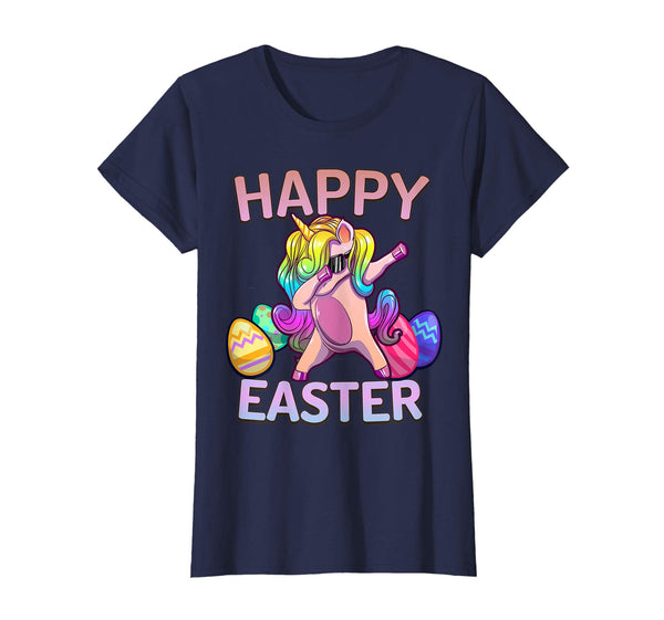 Happy Easter Dabbing Unicorn Eggs Gift T Shirt boys girls