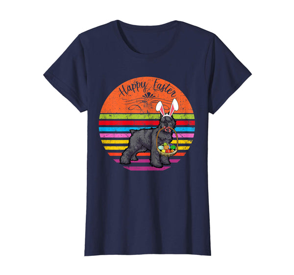 Cute Bouvier Des Flandres Dog With Bunny Hat Easter T Shirt