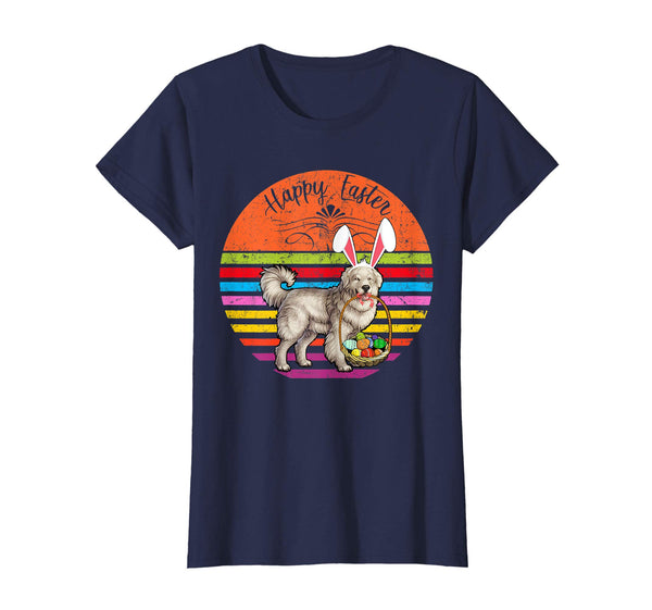 Vintage Polish Tatra Sheepdog Dog Easter Eggs Basket T Shirt
