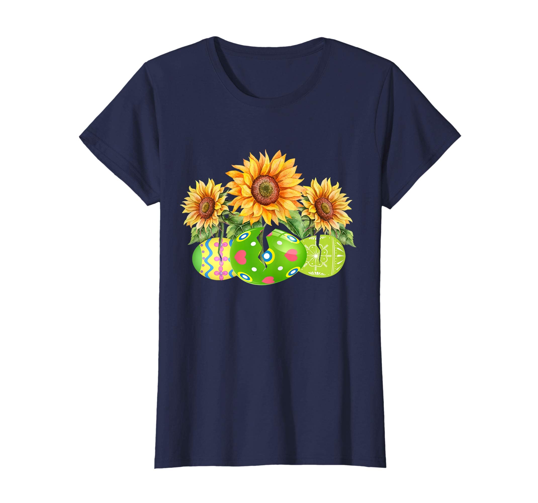 Sunflower And Easter Eggs Funny Gift For Easter TShirt