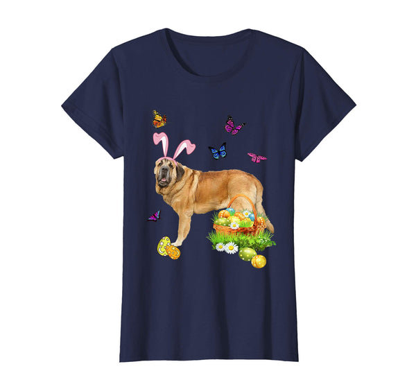 Spanish Mastiff Bunny Hat Rabbit Easter Eggs T-Shirt