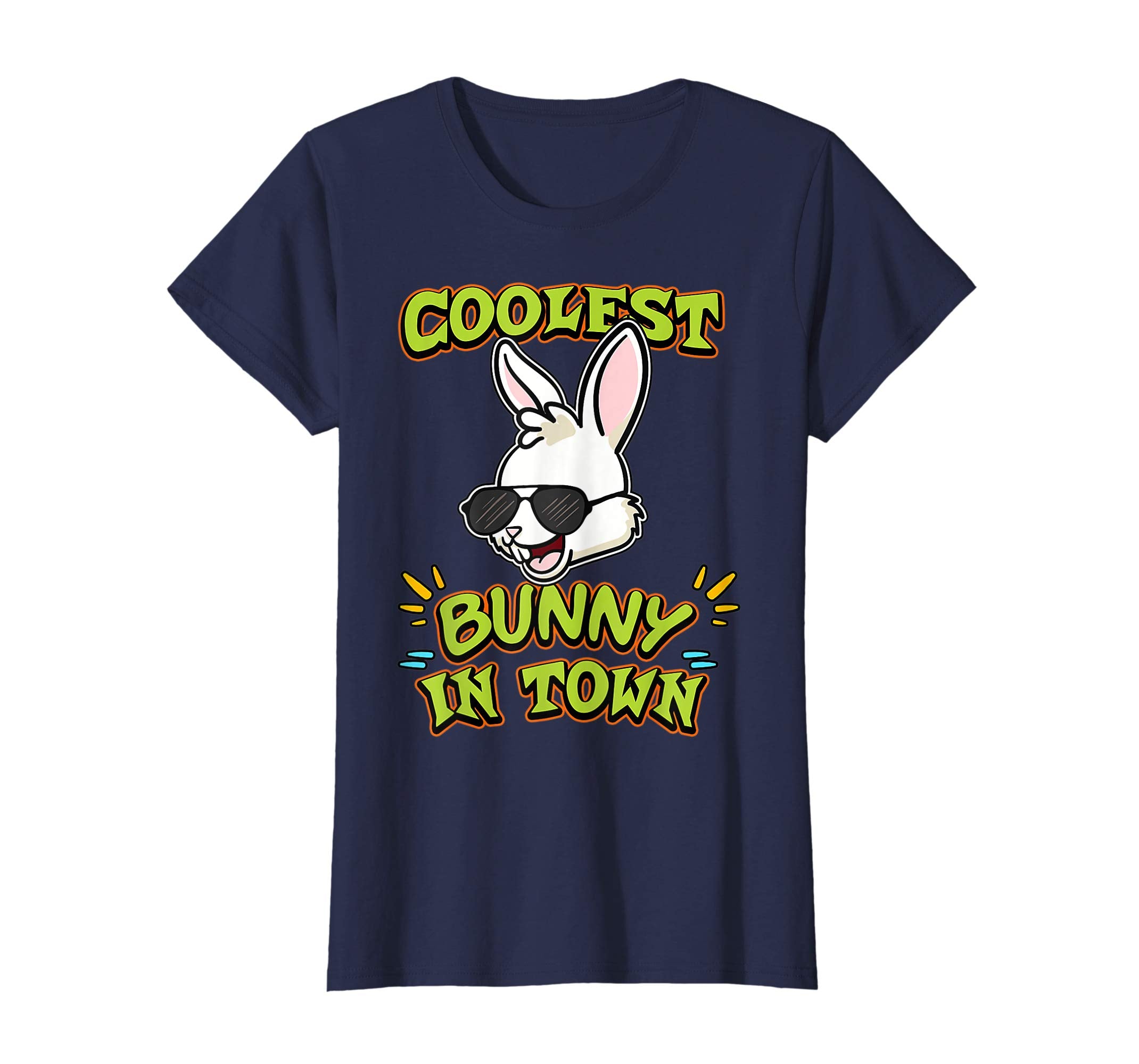 Coolest Bunny in Town Easter Day T Shirt Egg Hunt Gift Idea