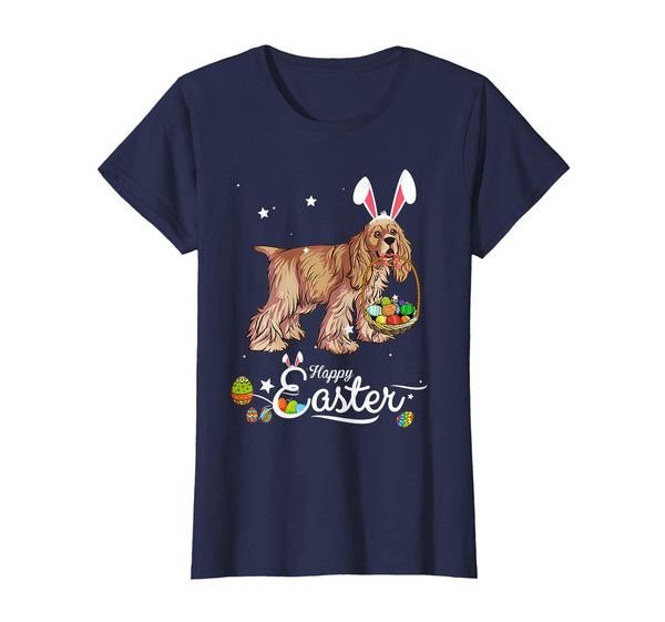 Cocker Spaniel Dog With Bunny Hat Easter Costume T Shirt