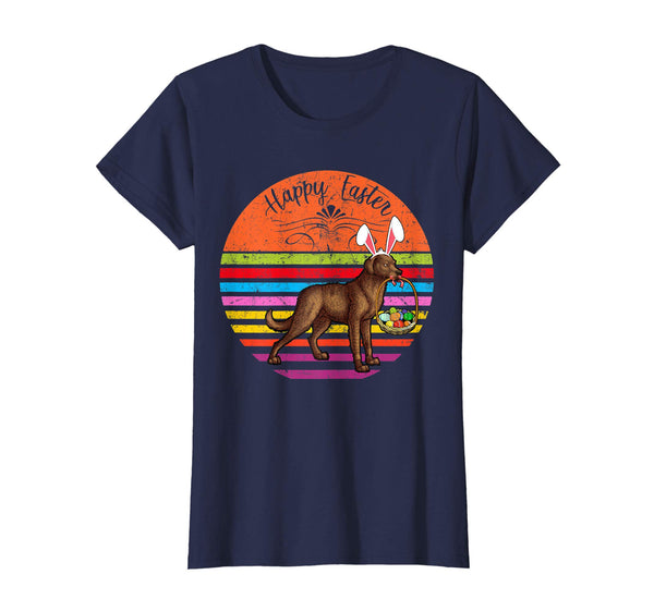 Vintage Chesapeake Bay Retriever Dog Easter Eggs T Shirt