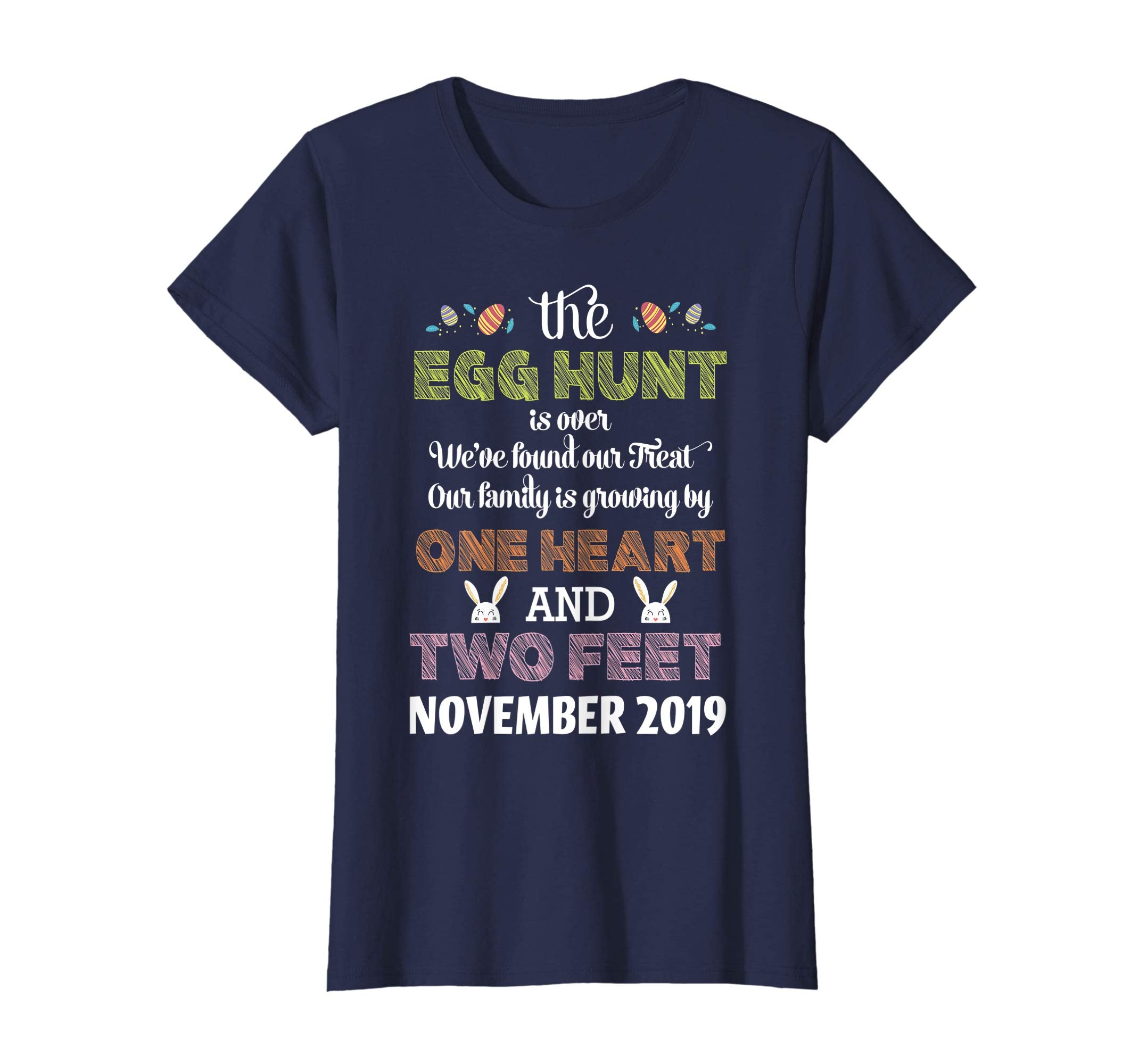 Pregnancy Announcement Due In November 2019 Easter Tshirt