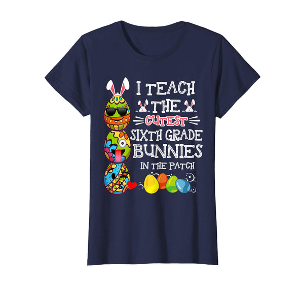 Easter Sixth Grade Teacher T Shirt Easter Egg Emoji Shirt
