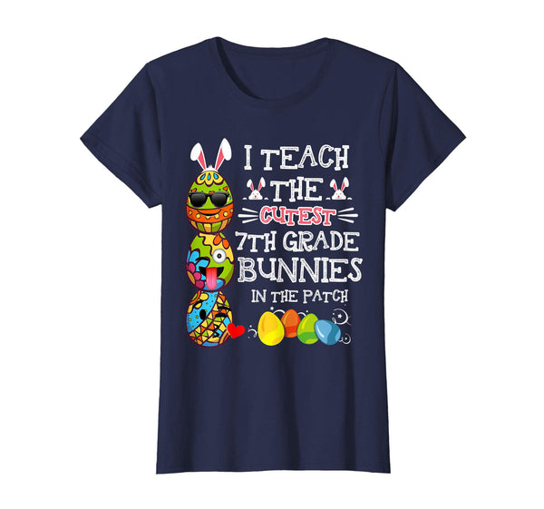 Easter 7th Grade Teacher T Shirt Easter Egg Emoji Shirt
