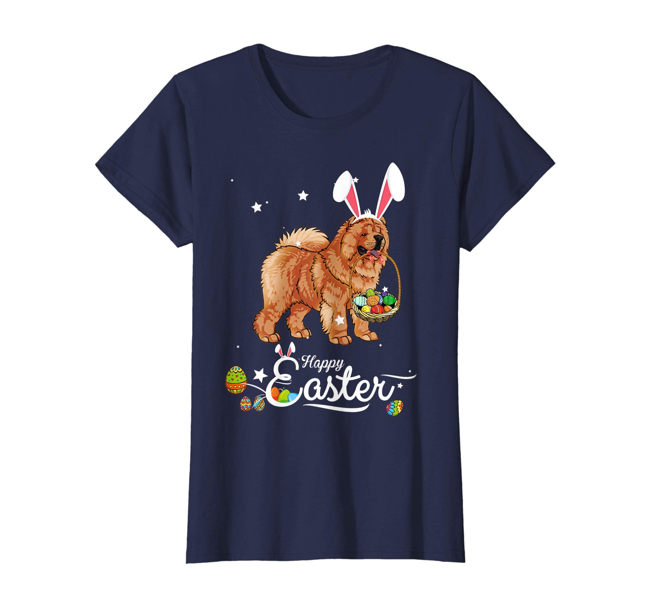 Chow Chow Dog With Bunny Hat Easter Costume T Shirt