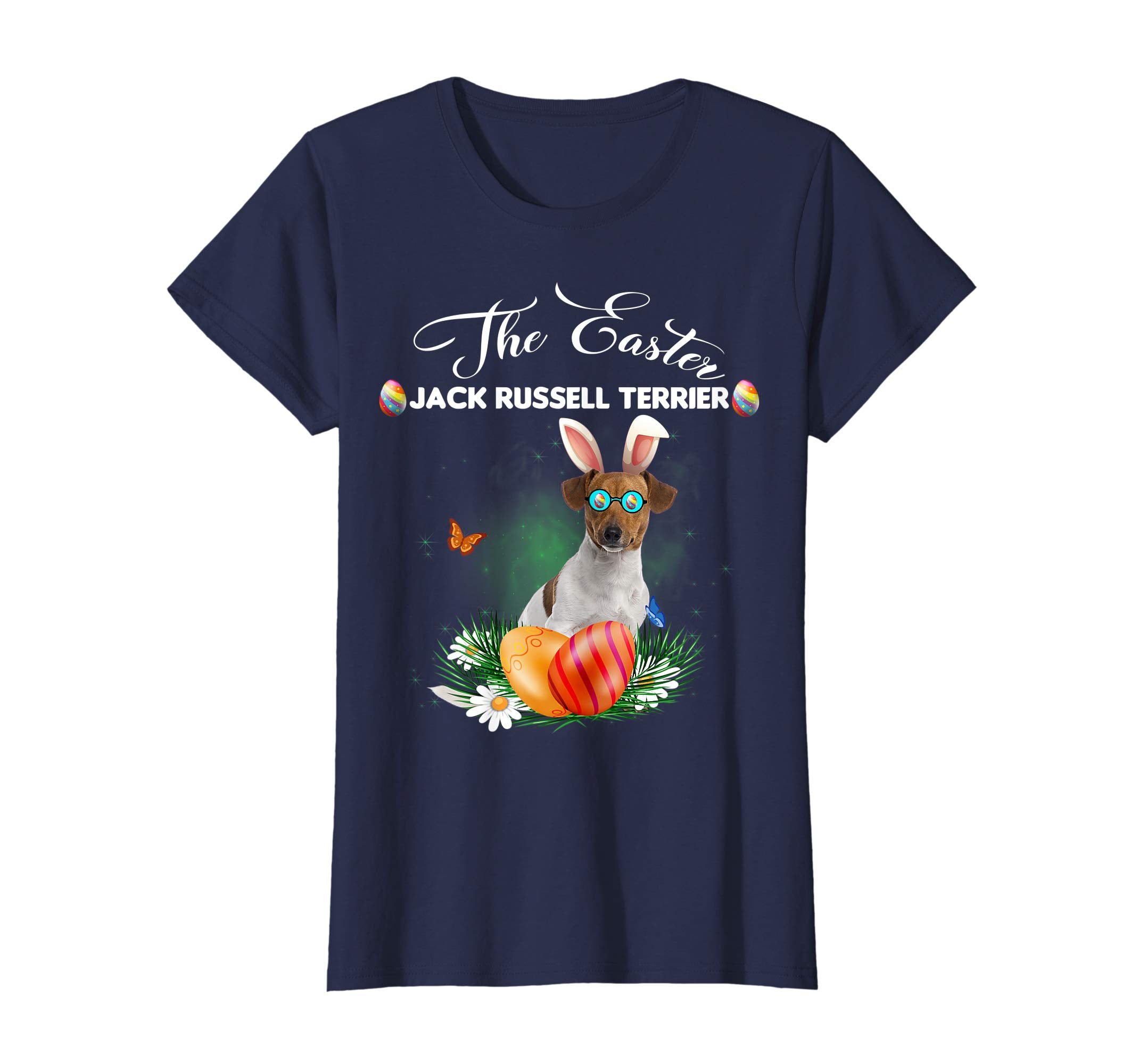 Jack Russell Terrier Bunny Easter Day Dog Gifts T-Shirt