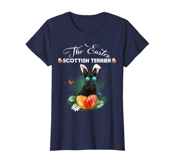 Scottish Terrier Bunny Easter Day Dog Gifts T-Shirt
