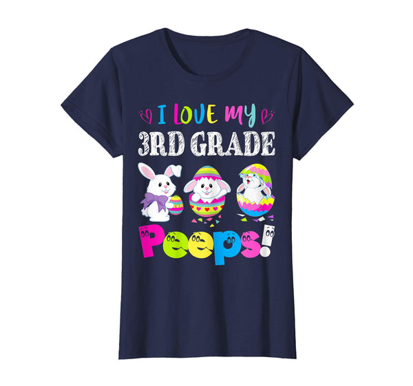I Love My 3rd Grade Peeps Easter Bunny Gift T-Shirt