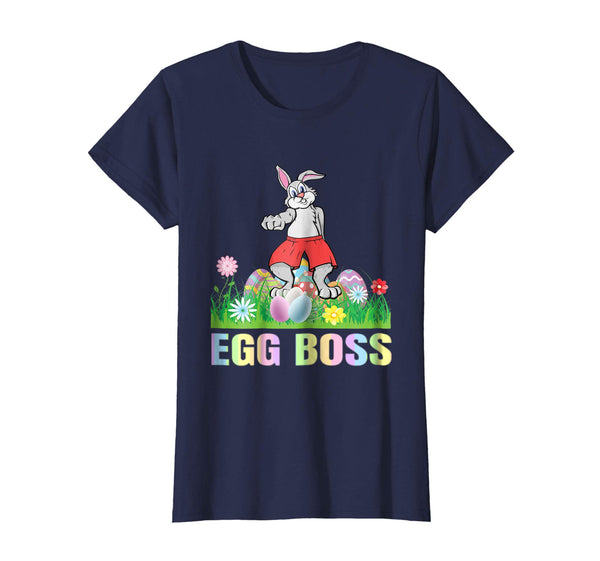 Egg Boss Easter Bunny T Shirt Kids Boys Girls