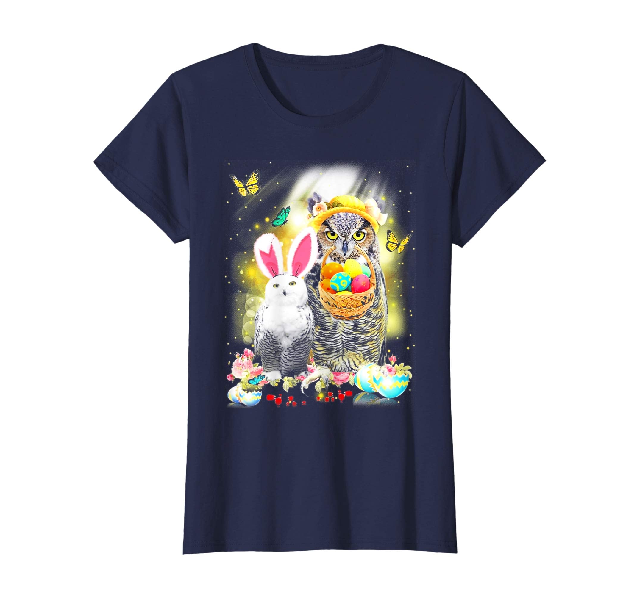 Owl Rabbit Peeps Eggs Funny Easter Lover Gift Tee Shirt
