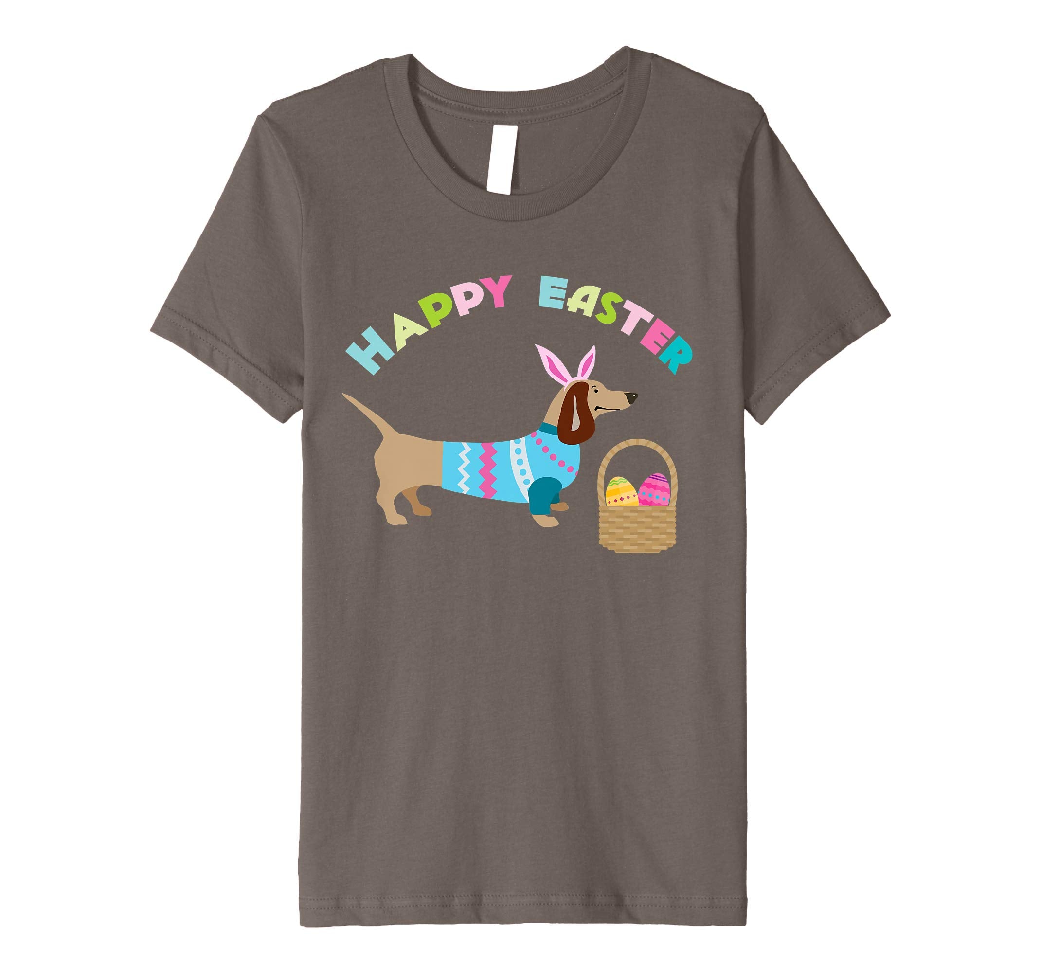 Weiner Daschund Easter T-shirt Doxie in Dog Dress