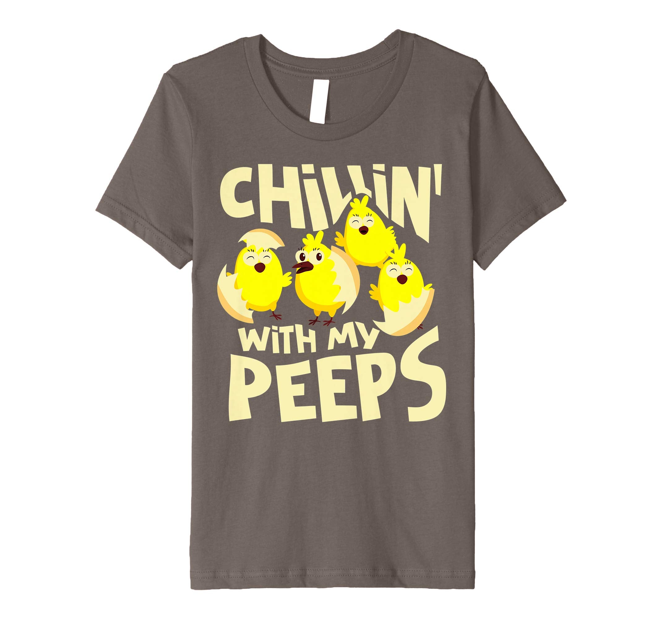 Chillin' With My Peeps Shirt | Funny Easter Chicks Gift