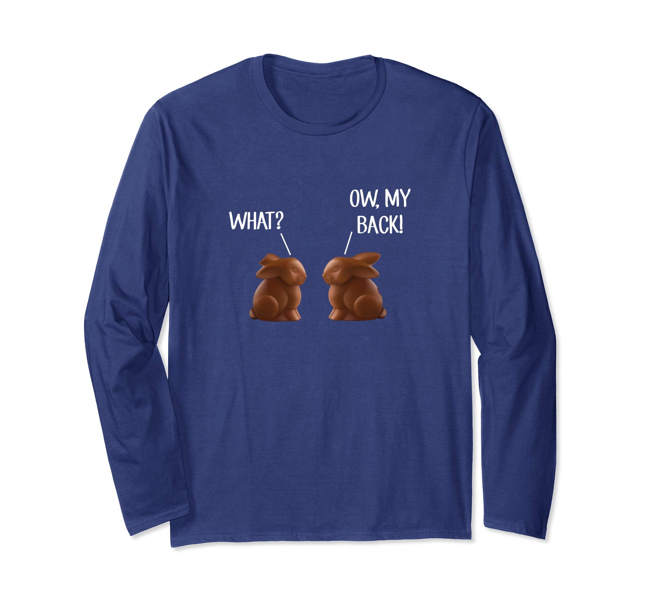 Chocolate Bunny Conversation Missing Ears T-Shirt Easter