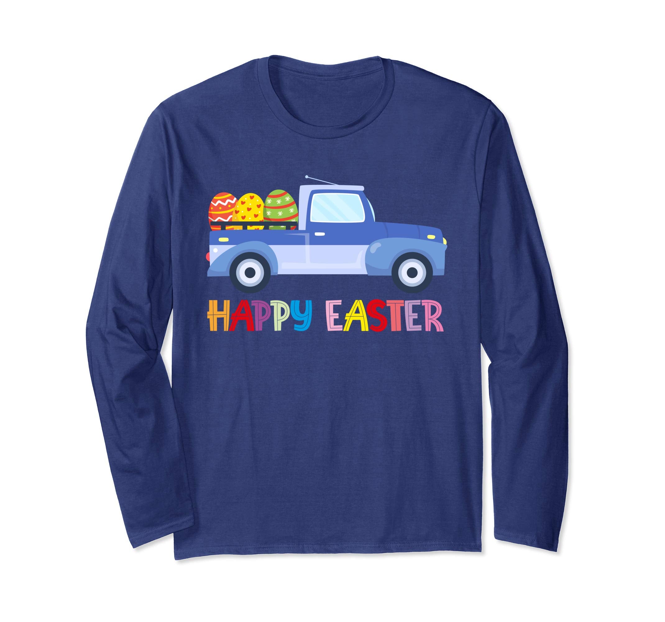 Happy Easter Truck Egg Hunt Is On Long Sleeve T Shirt Gift