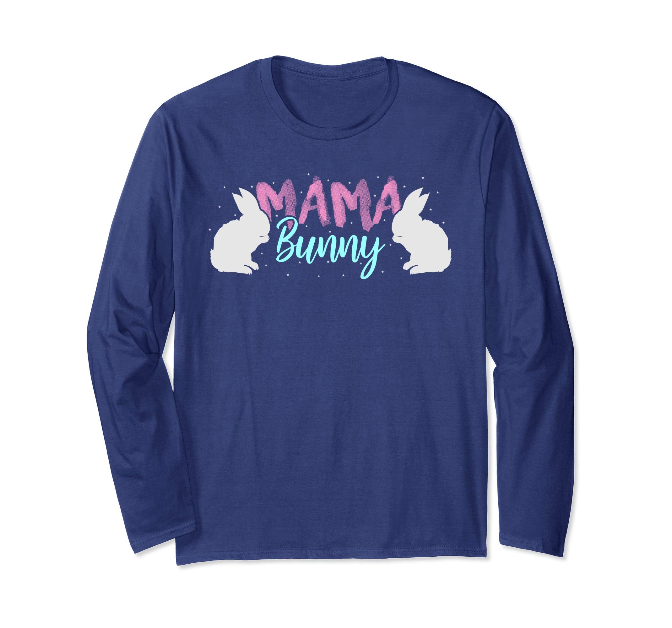 Mama Bunny T Shirt Easter Mom Rabbit Eggs Pink Pastel
