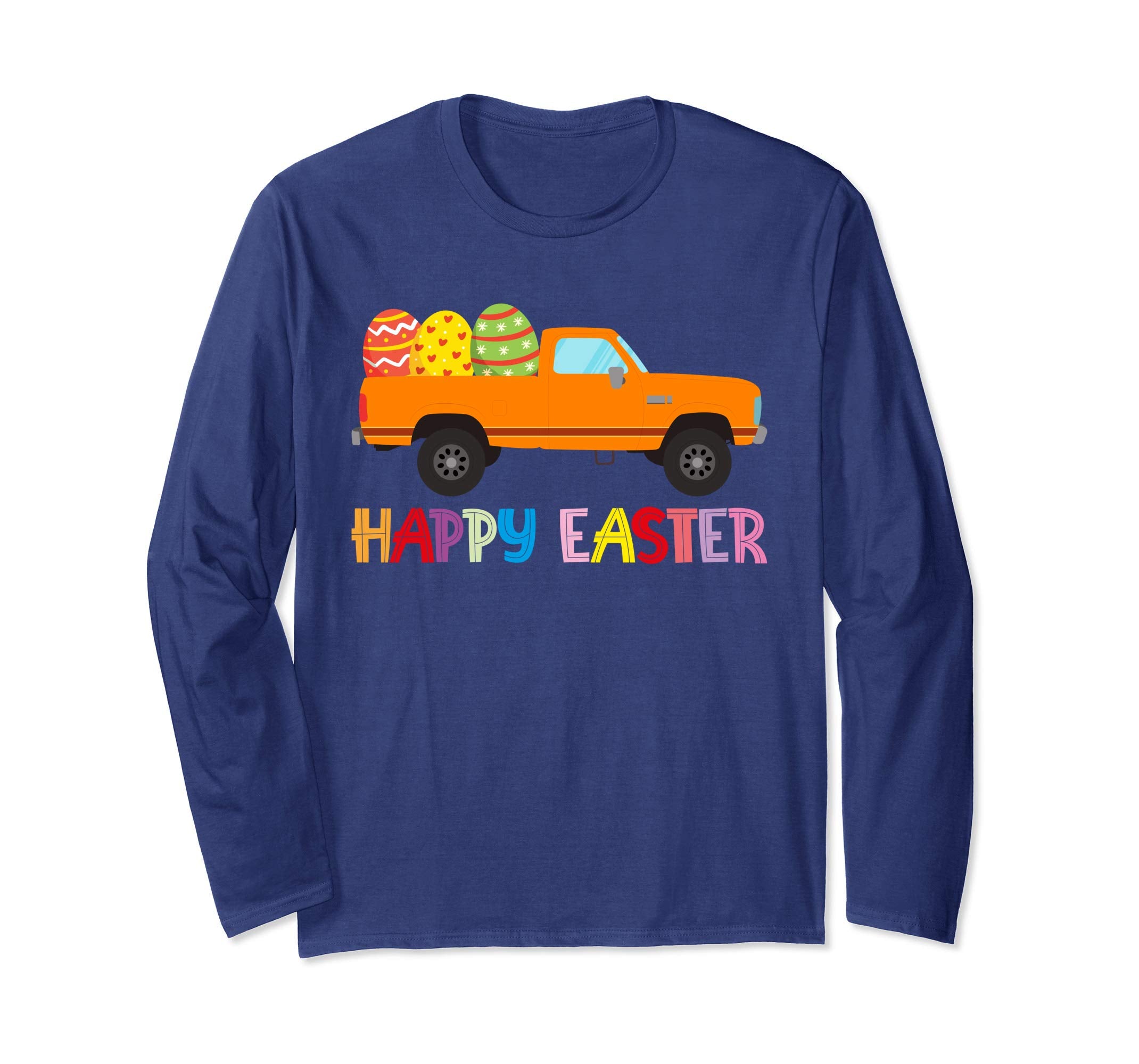 Happy Easter Truck Egg Hunt Is On Long Sleeve T Shirt Gift