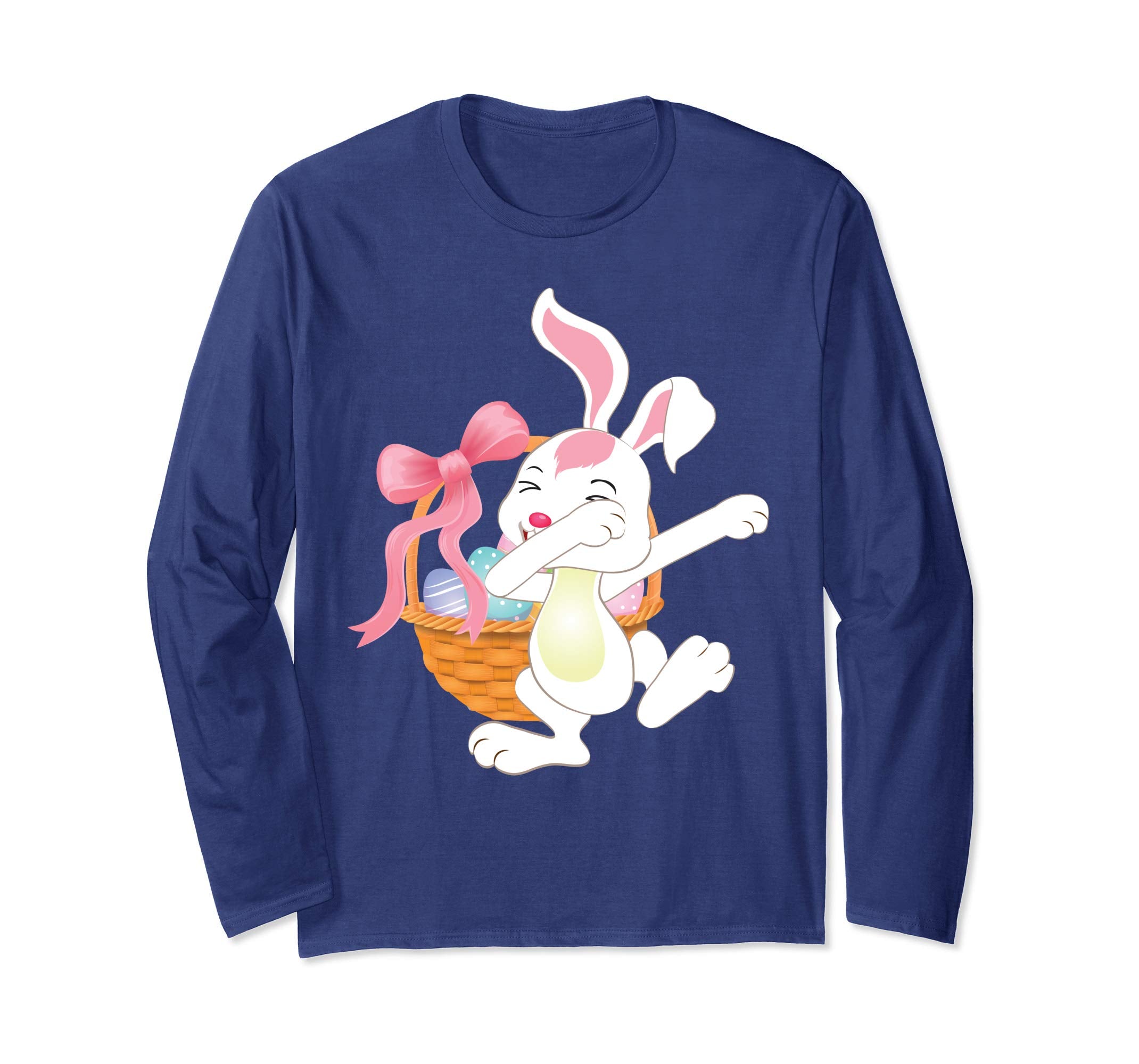 Cute Bunny Dab Dabbing Around The Easter Eggs T-Shirt Lovely