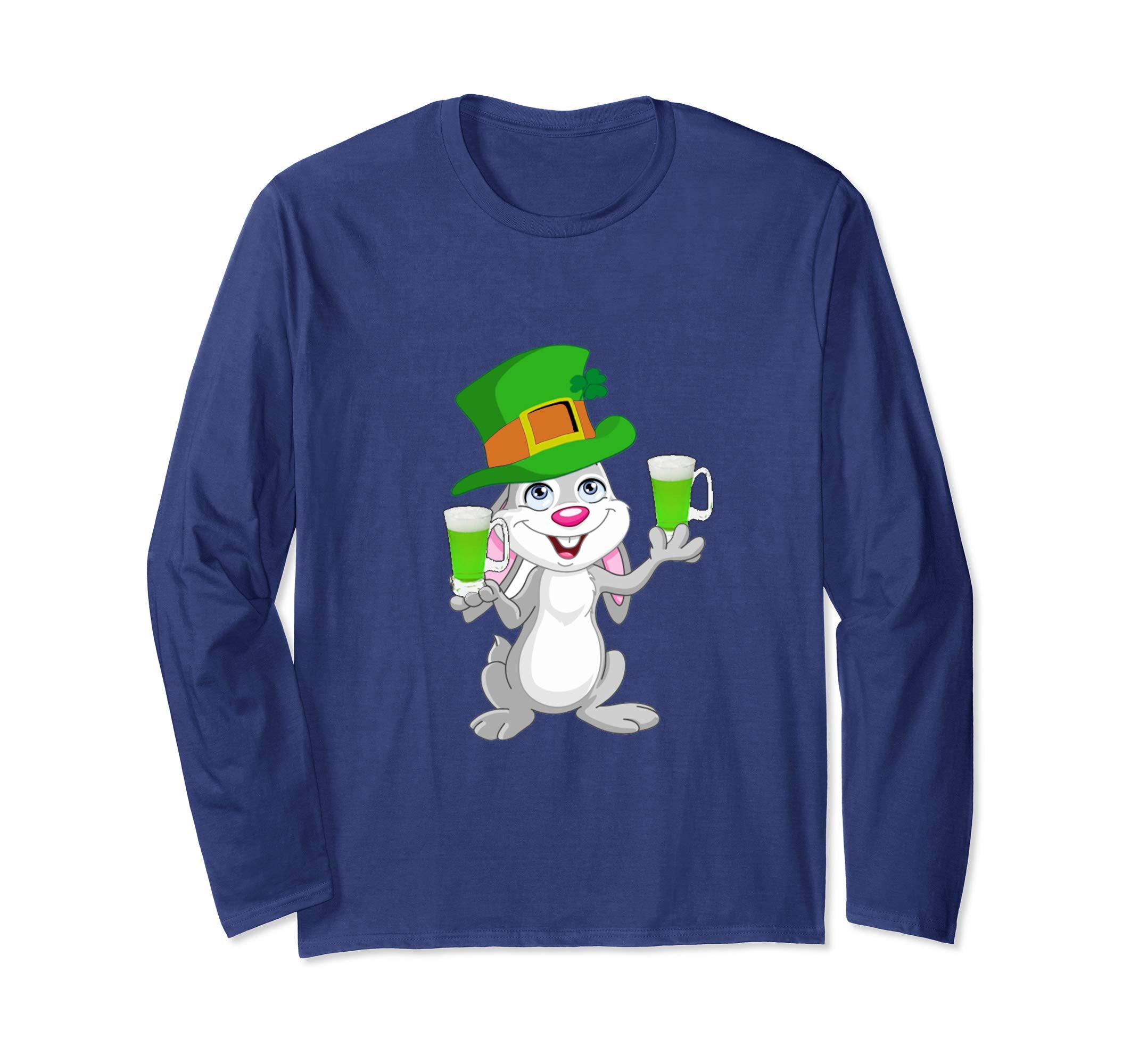 St. Patricks Day Easter bunny long sleeve shirt