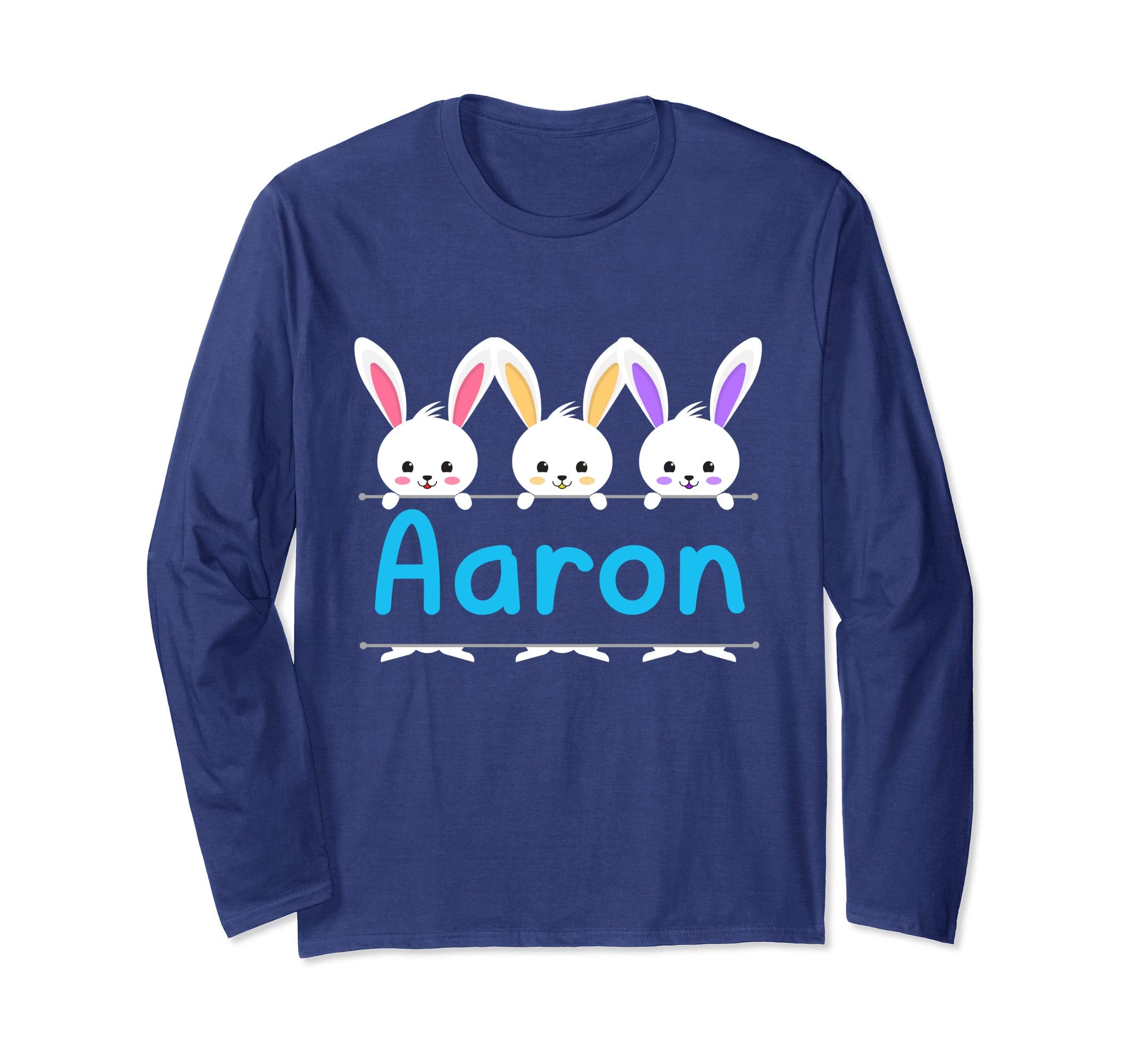 Easter day t-shirt super cute 3 Aaron Rabbits