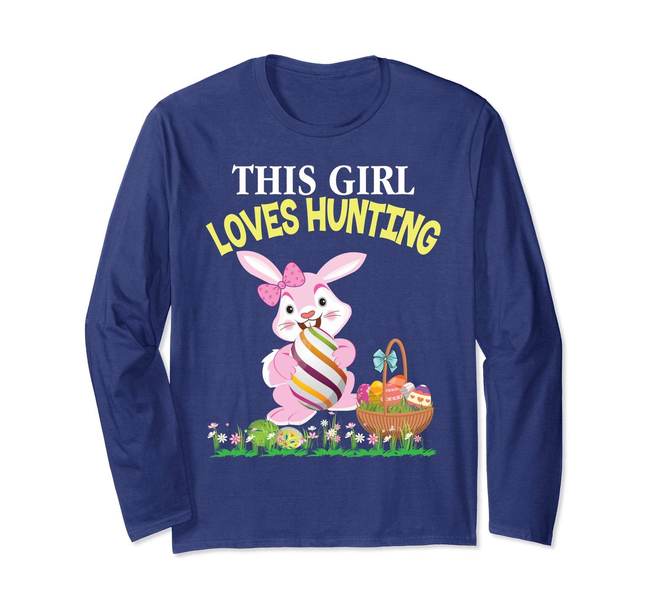 This Girl Loves Eggs Hunting Bunny Easter Day T-Shirt