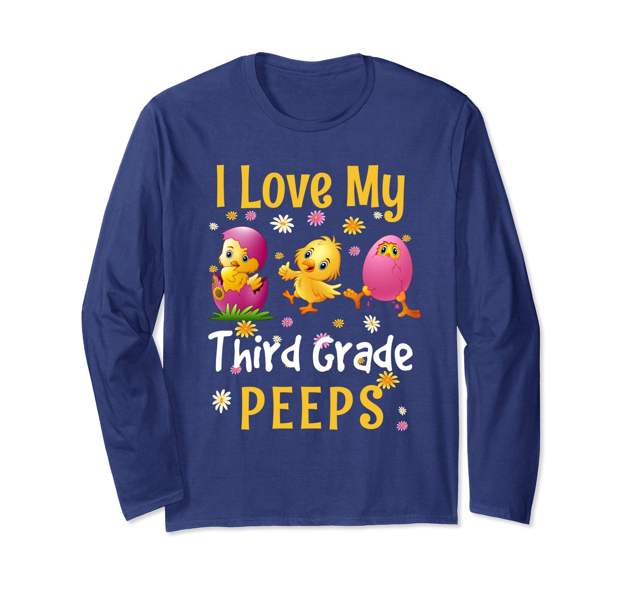Easter 3rd Grade Teacher Shirt Gift Easter Long Sleeve Shirt