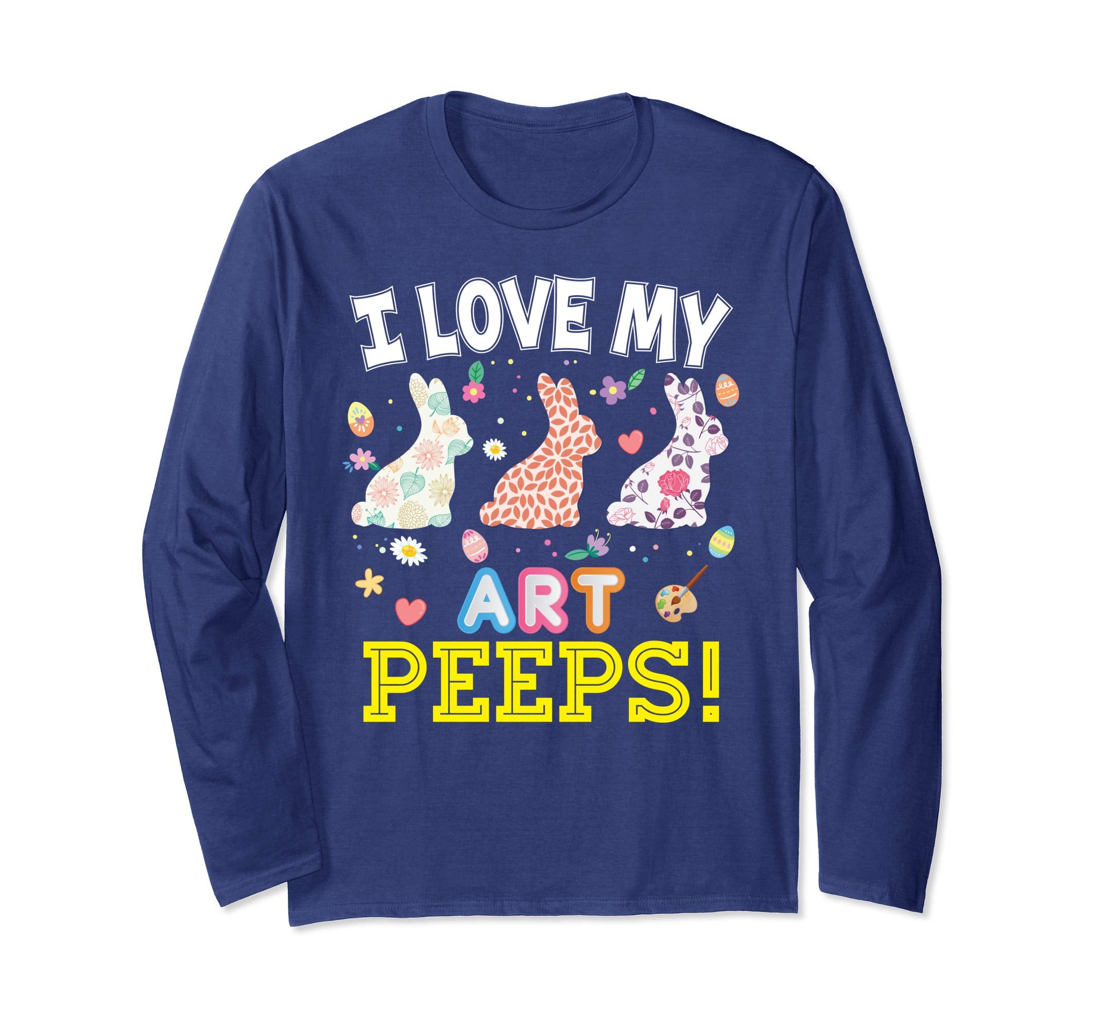 I Love My Art Peeps Teacher Easter Bunnies T-Shirt Cute Egg