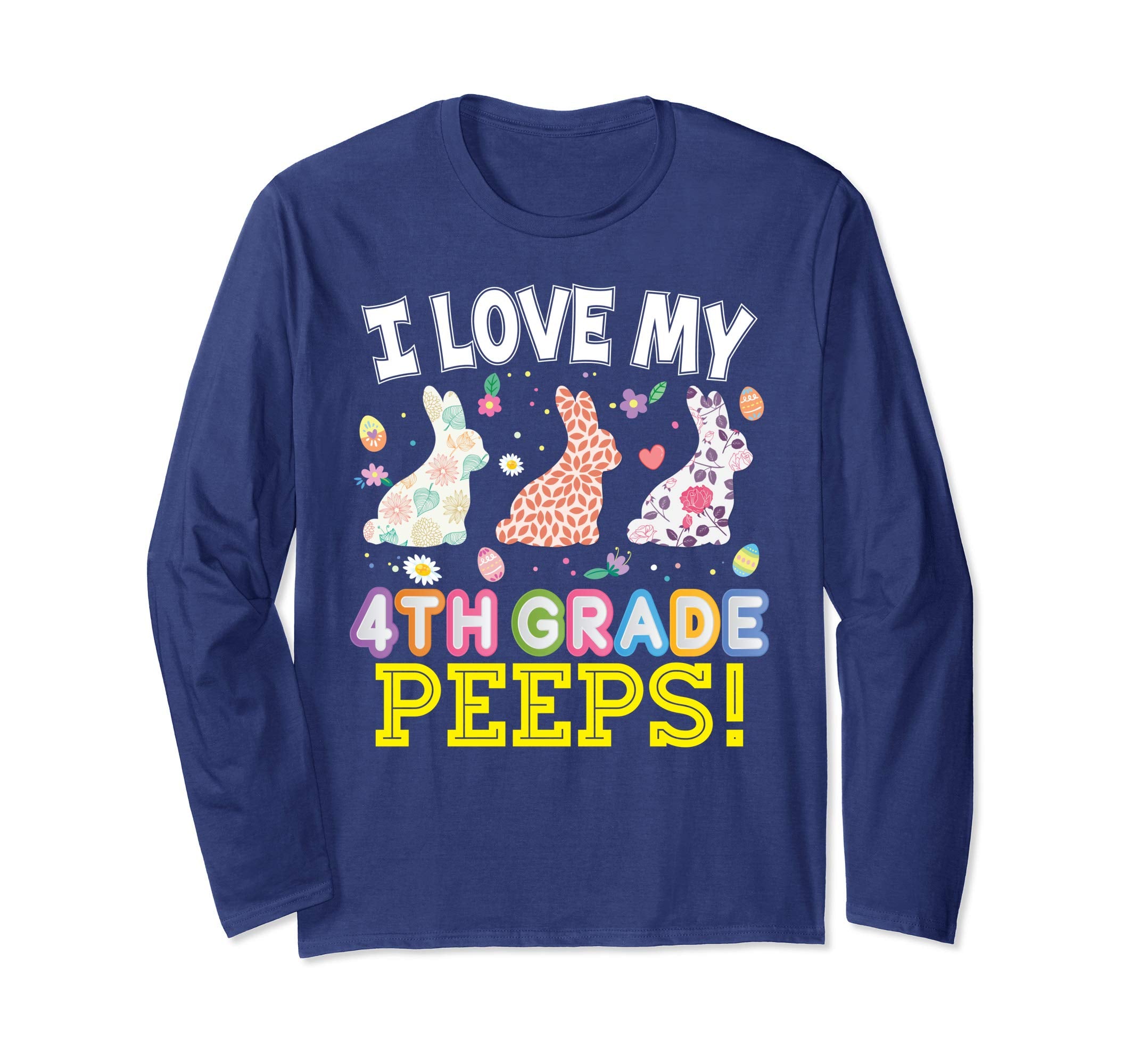 I Love My 4th Grade Peeps Fourth Easter Bunnies T-Shirt