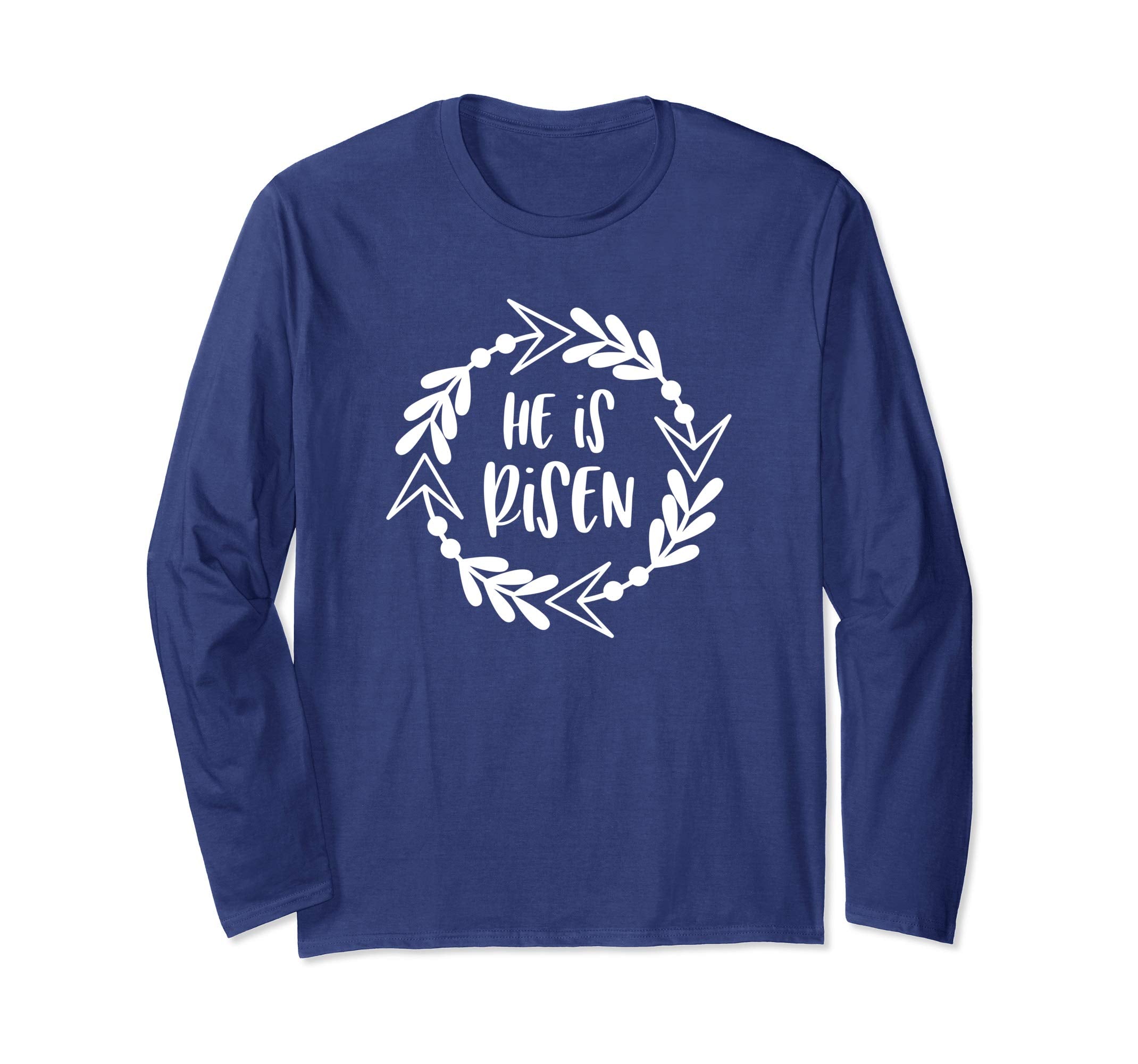 He Is Risen Christian Easter Longsleeve Shirt-Celebrate