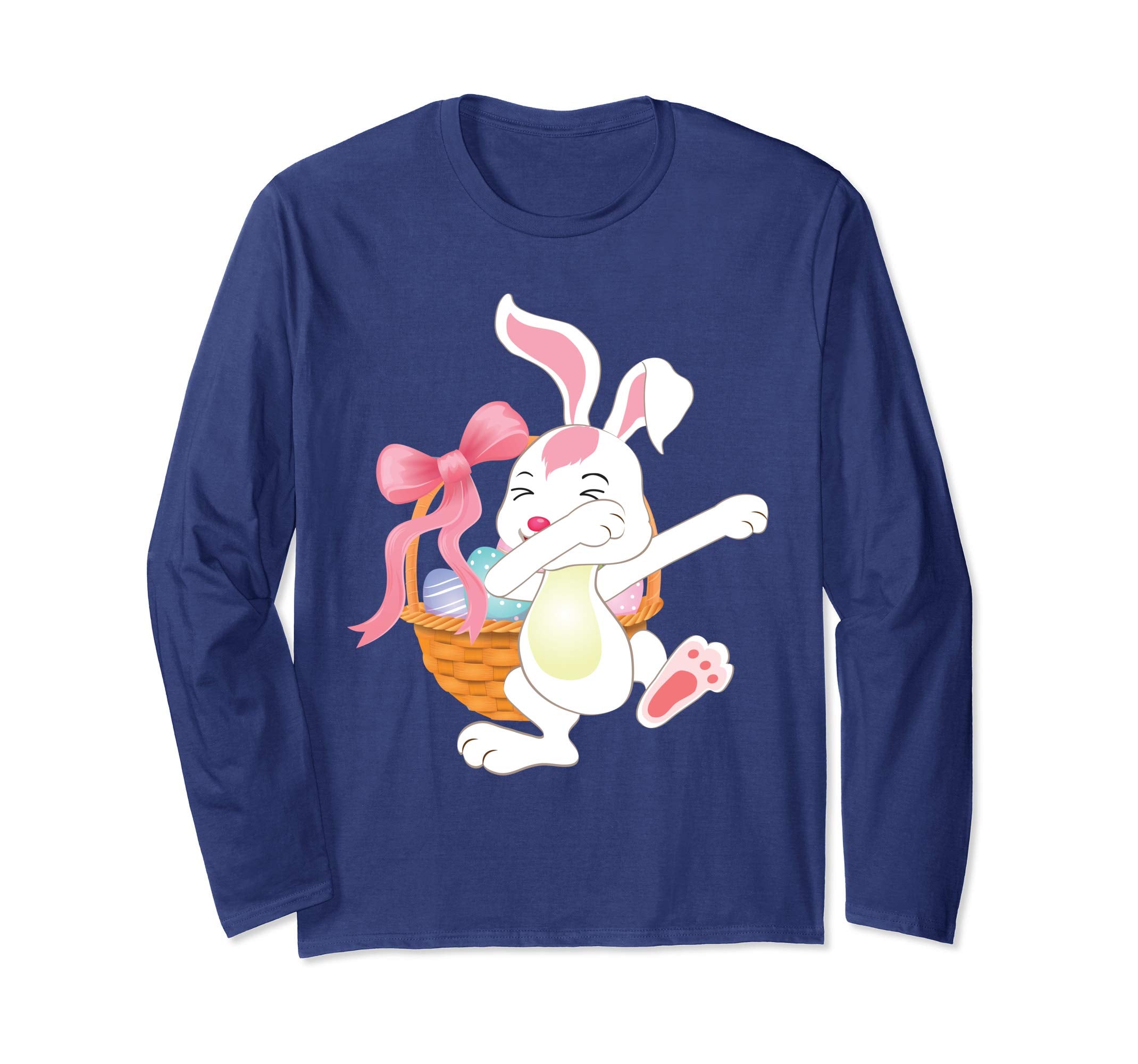 Cute Bunny Dab Dabbing Around The Easter Eggs T-Shirt Lovely