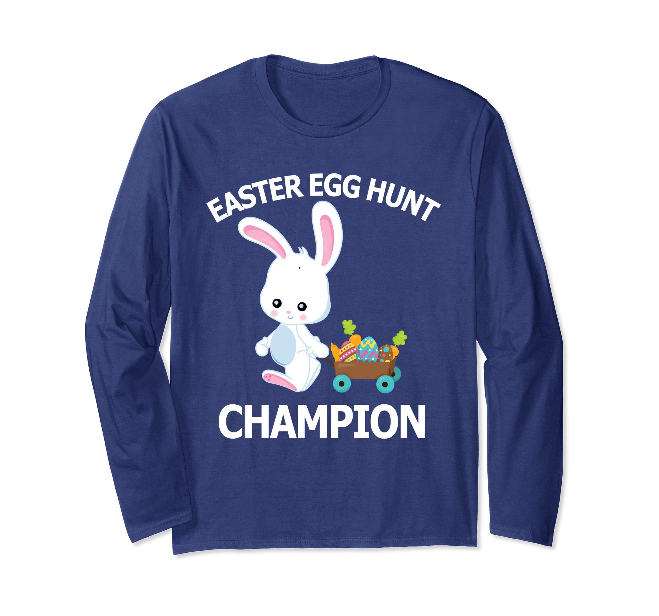 Easter Egg Hunt Champion Shirt Cute Bunny Long Sleeve