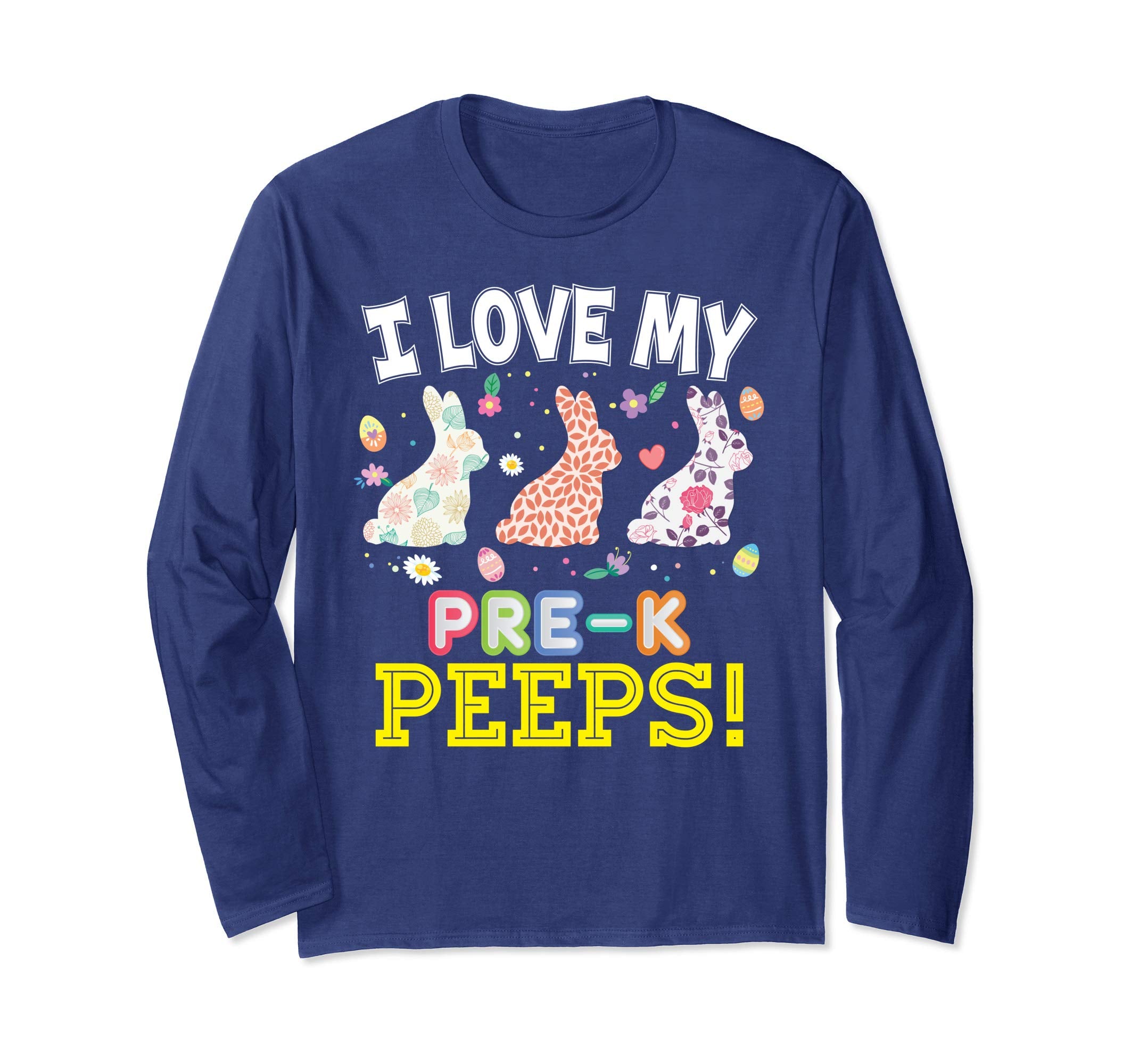 I Love My Pre-K Peeps Teacher Easter Bunnies T-Shirt Cute