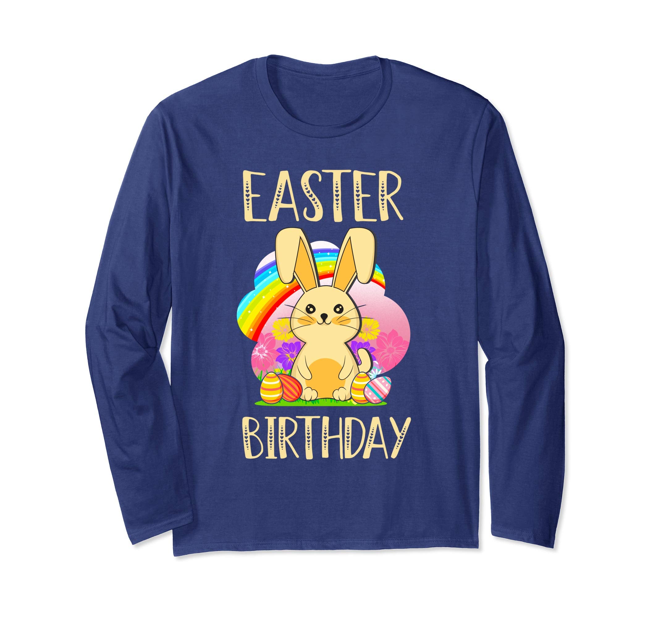 Easter Birthday T Shirt Easter Egg &amp; Bunny Gift Women Girls