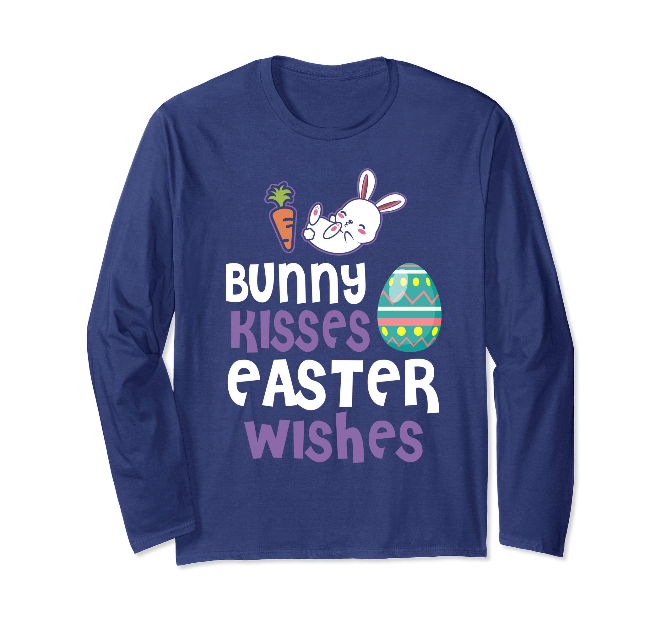 Bunny Kisses Easter Wishes Sunday Egg Hunt Hiding T Shirt
